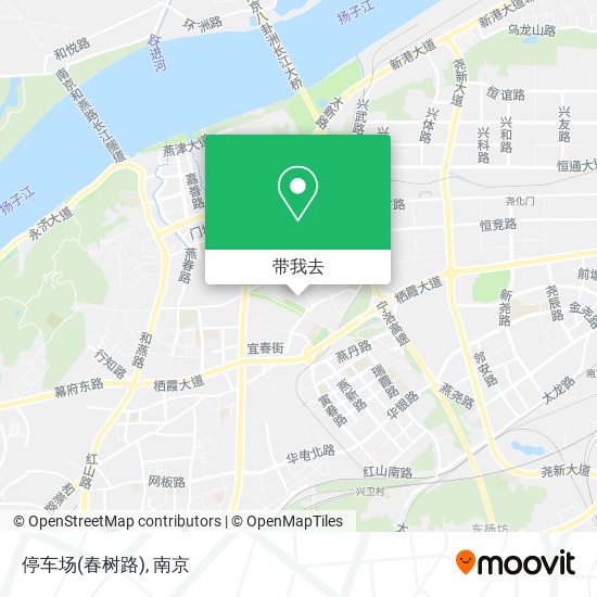 停车场(春树路)地图
