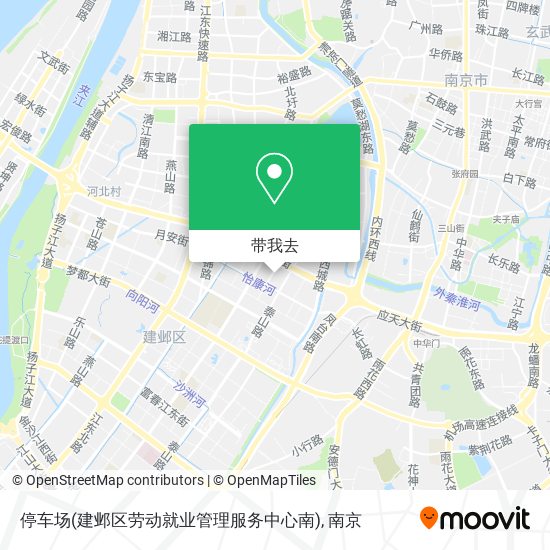 停车场(建邺区劳动就业管理服务中心南)地图