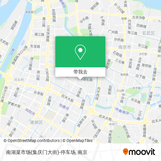 南湖菜市场(集庆门大街)-停车场地图