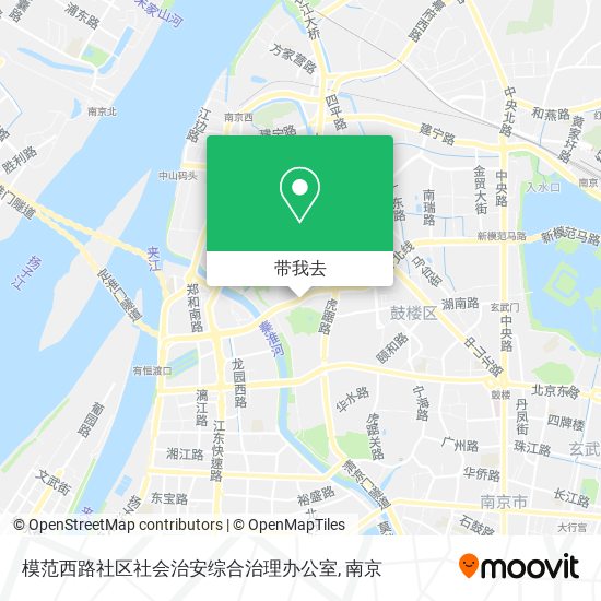 模范西路社区社会治安综合治理办公室地图