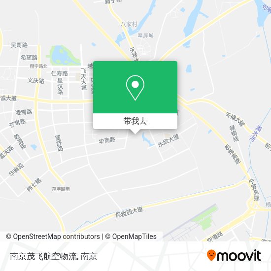 南京茂飞航空物流地图