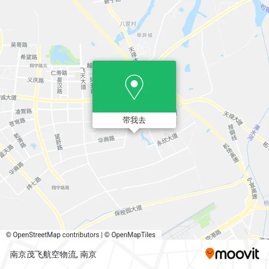 南京茂飞航空物流地图