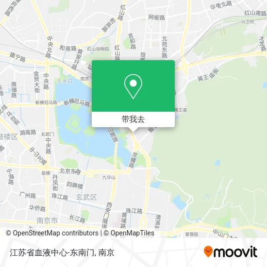 江苏省血液中心-东南门地图