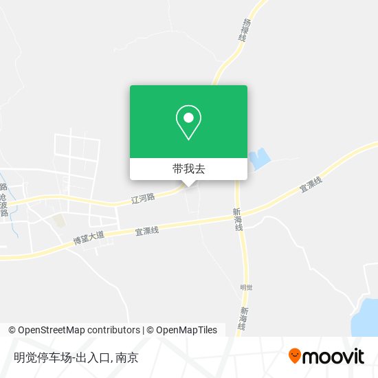 明觉停车场-出入口地图