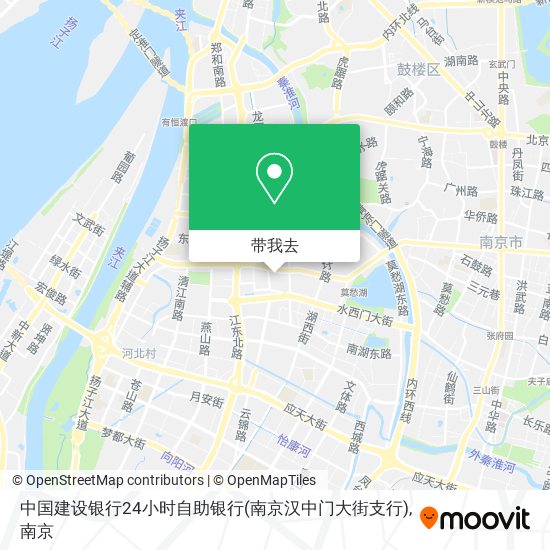 中国建设银行24小时自助银行(南京汉中门大街支行)地图