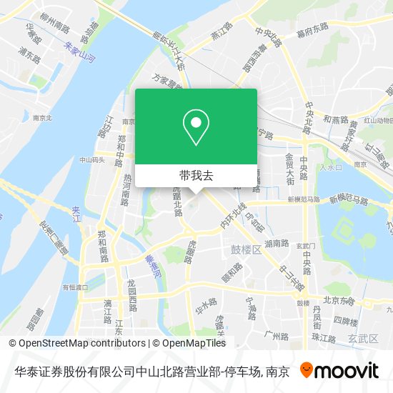 华泰证券股份有限公司中山北路营业部-停车场地图