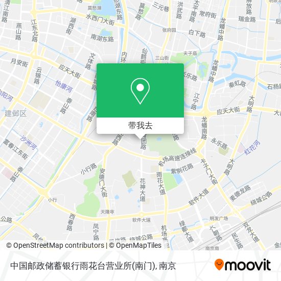 中国邮政储蓄银行雨花台营业所(南门)地图