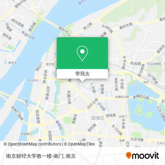 南京财经大学教一楼-南门地图