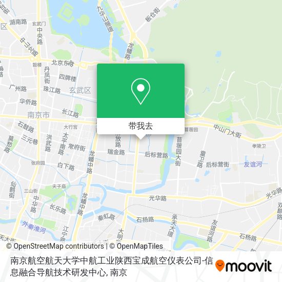 南京航空航天大学中航工业陕西宝成航空仪表公司-信息融合导航技术研发中心地图