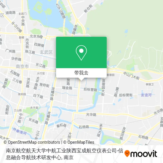 南京航空航天大学中航工业陕西宝成航空仪表公司-信息融合导航技术研发中心地图