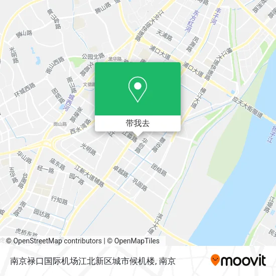 南京禄口国际机场江北新区城市候机楼地图