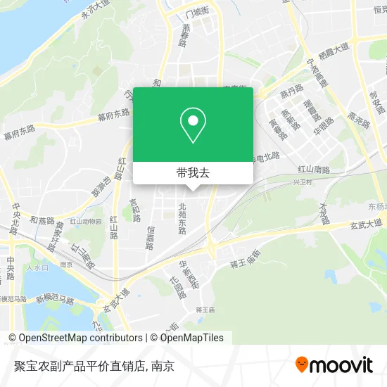 聚宝农副产品平价直销店地图