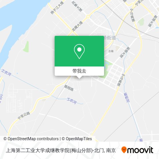 上海第二工业大学成继教学院(梅山分部)-北门地图