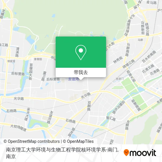 南京理工大学环境与生物工程学院核环境学系-南门地图