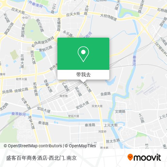 盛客百年商务酒店-西北门地图