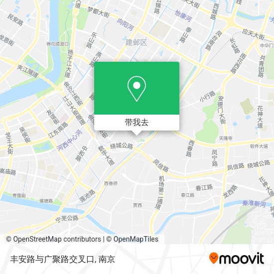 丰安路与广聚路交叉口地图