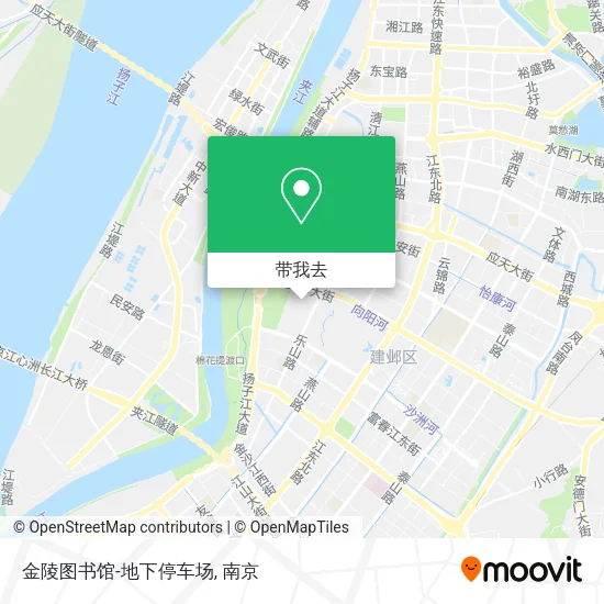 金陵图书馆-地下停车场地图