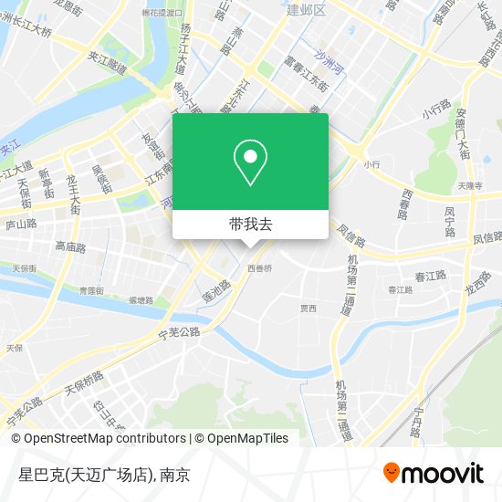 星巴克(天迈广场店)地图