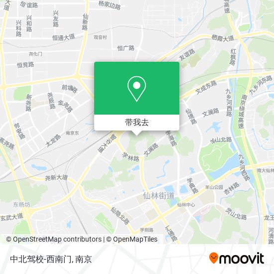 中北驾校-西南门地图