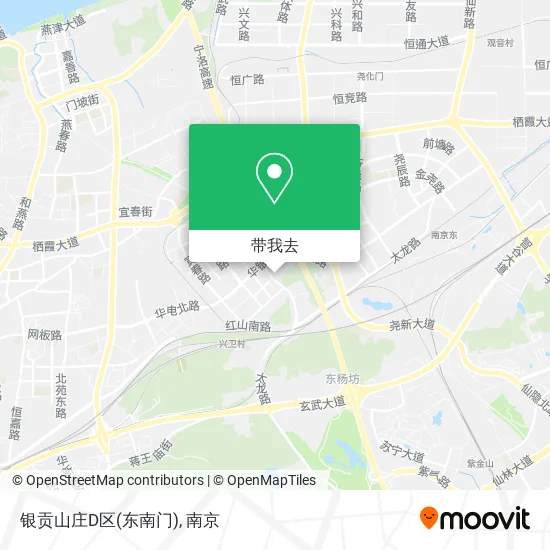 银贡山庄D区(东南门)地图