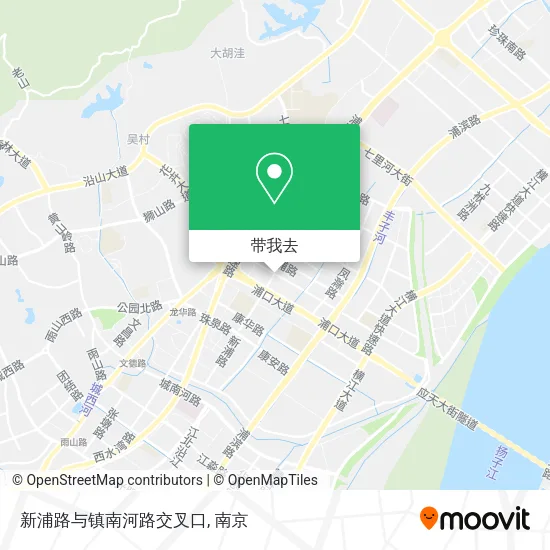 新浦路与镇南河路交叉口地图