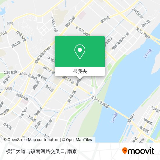 横江大道与镇南河路交叉口地图