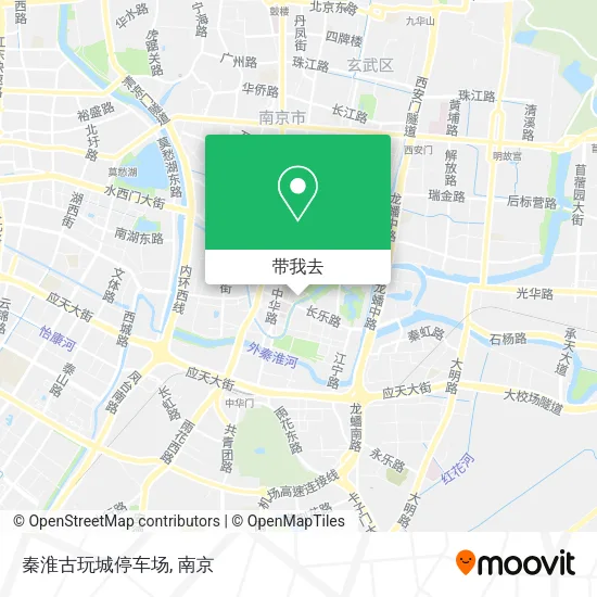 秦淮古玩城停车场地图