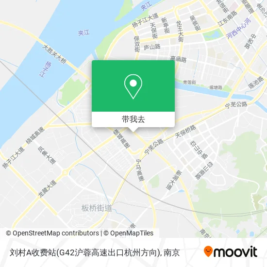 刘村A收费站(G42沪蓉高速出口杭州方向)地图