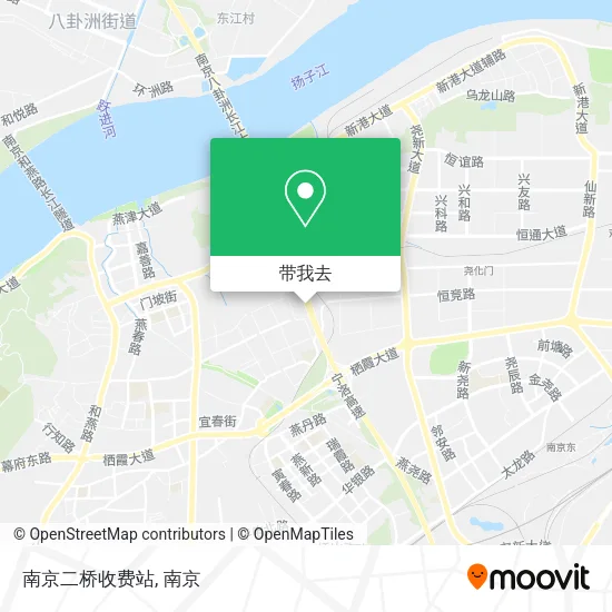 南京二桥收费站地图