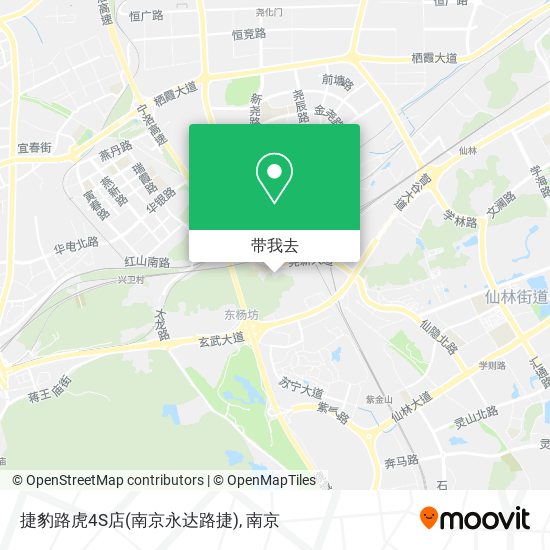 捷豹路虎4S店(南京永达路捷)地图