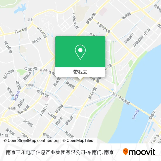 南京三乐电子信息产业集团有限公司-东南门地图