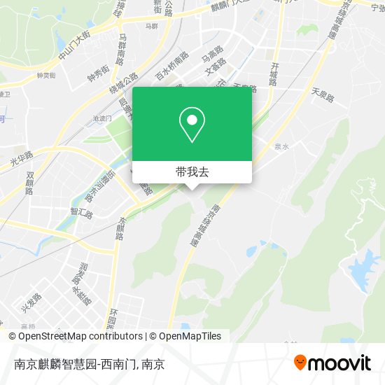 南京麒麟智慧园-西南门地图