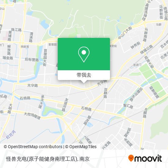 怪兽充电(原子能健身南理工店)地图