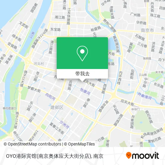 OYO港际宾馆(南京奥体应天大街分店)地图