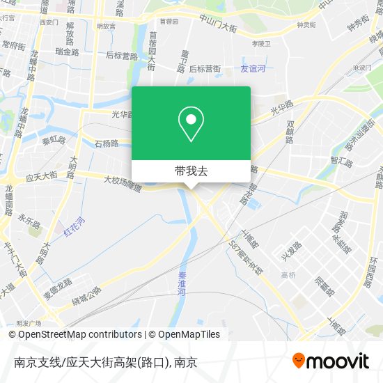 南京支线/应天大街高架(路口)地图