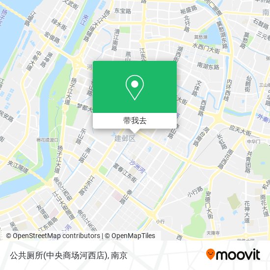 公共厕所(中央商场河西店)地图