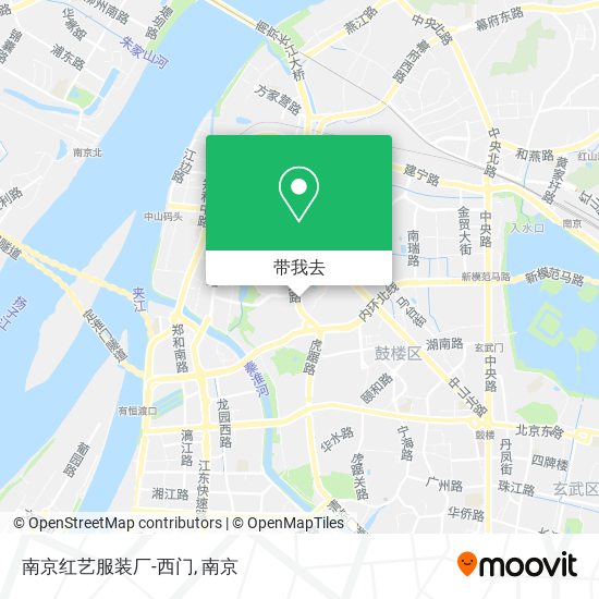 南京红艺服装厂-西门地图