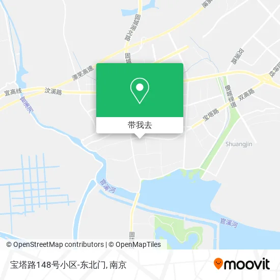 宝塔路148号小区-东北门地图