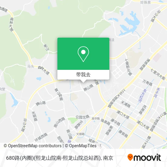 680路(内圈)(熙龙山院南-熙龙山院总站西)地图
