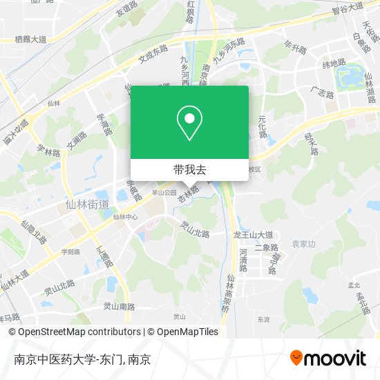 南京中医药大学-东门地图
