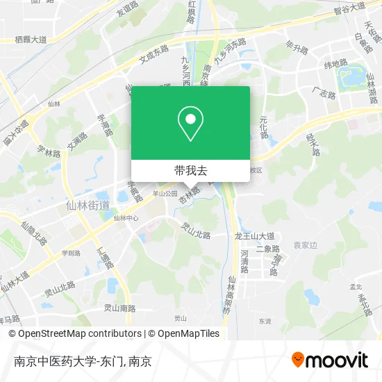 南京中医药大学-东门地图