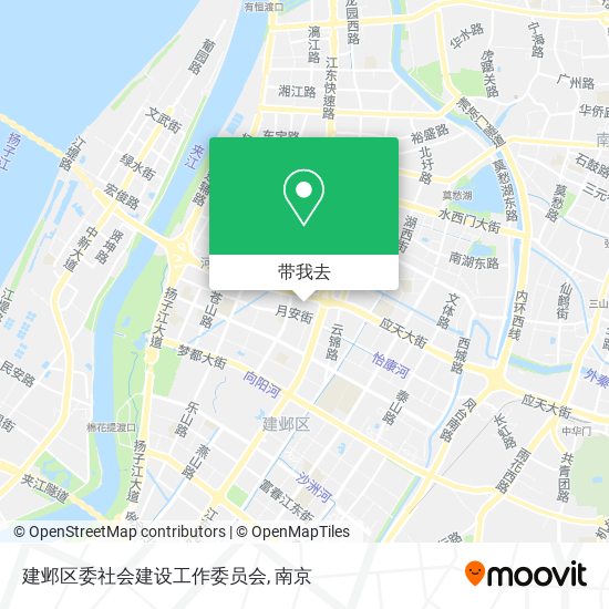 建邺区委社会建设工作委员会地图