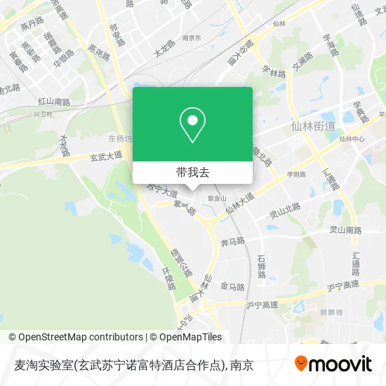 麦淘实验室(玄武苏宁诺富特酒店合作点)地图