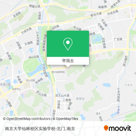 南京大学仙林校区实验学校-北门地图