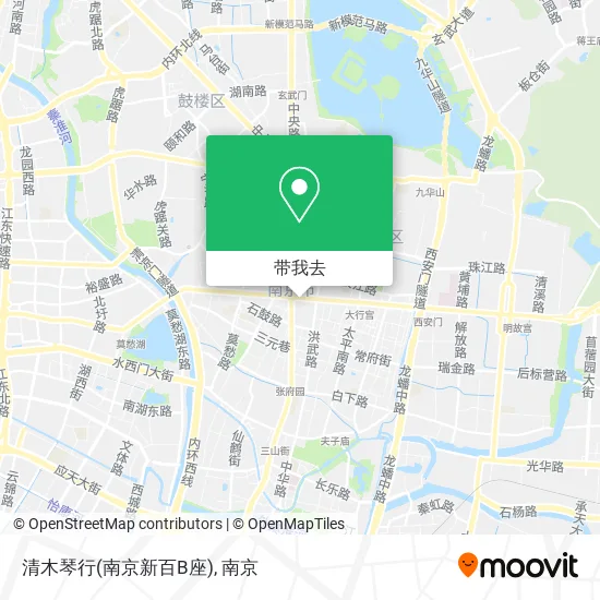 清木琴行(南京新百B座)地图