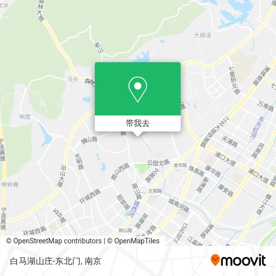白马湖山庄-东北门地图