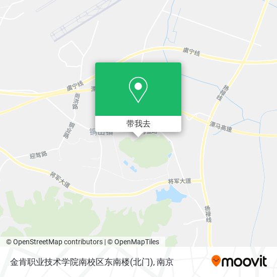 金肯职业技术学院南校区东南楼(北门)地图