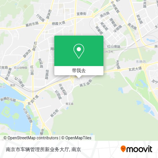 南京市车辆管理所新业务大厅地图