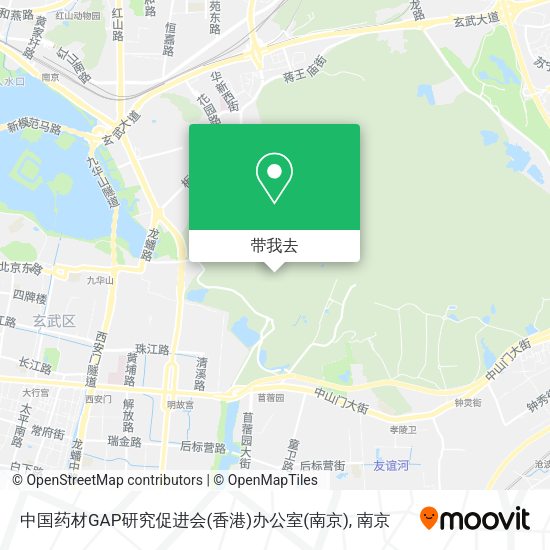 中国药材GAP研究促进会(香港)办公室(南京)地图