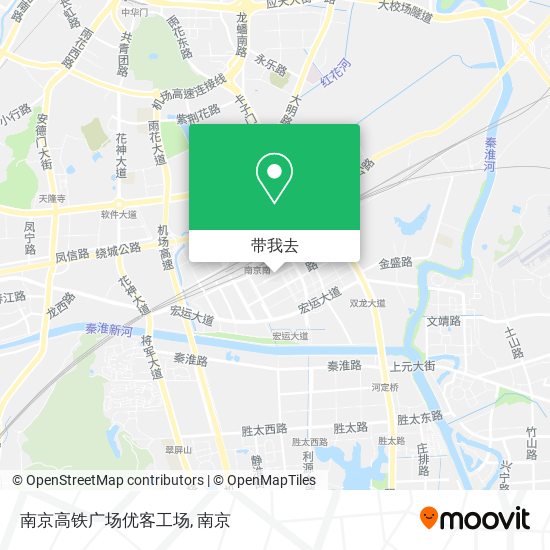 南京高铁广场优客工场地图